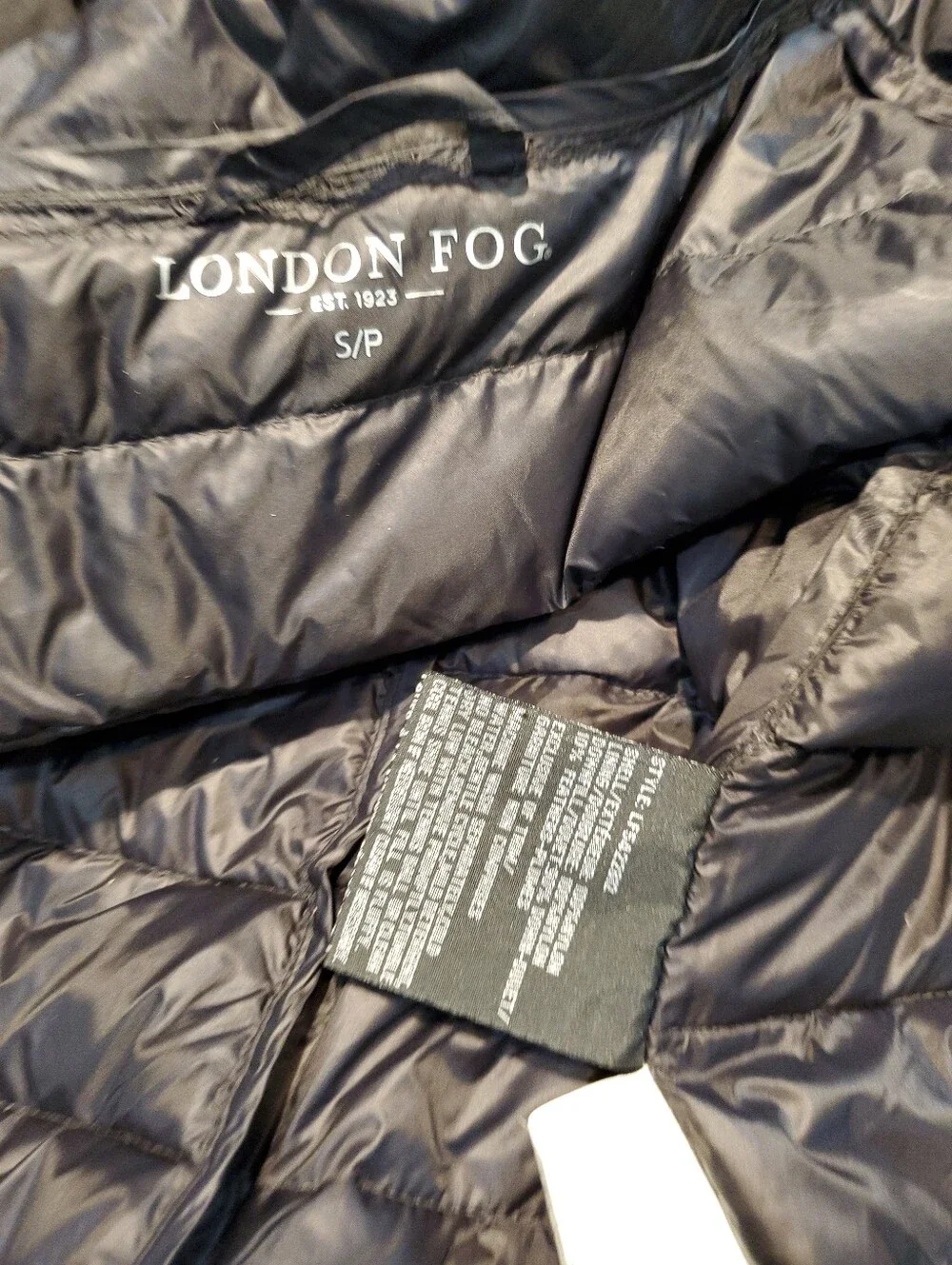London Fog Black Hooded Parka Small - Picture 4 of 12